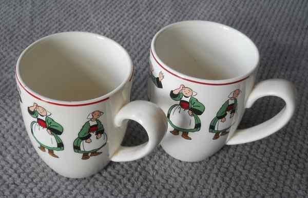 2 mugs Bécassine, Enlèvement, Autres personnages, Utilisé, Ustensile