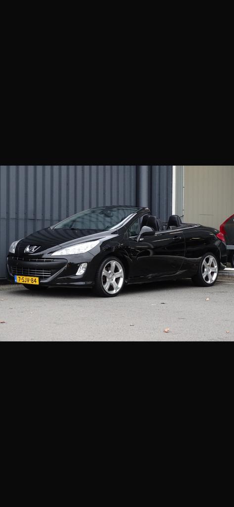 Peugeot 308  cabrio automaat alle extra’s, Autos, Cuir, Cabriolet, Noir, 2 portes