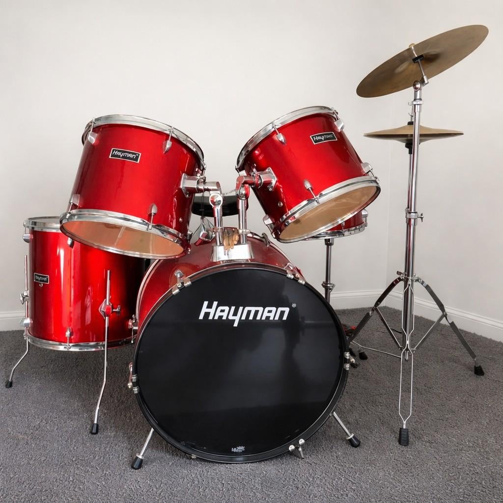 HAYMAN drumstel in nette staat, Musique & Instruments, Batteries & Percussions, Enlèvement ou Envoi, Utilisé, Autres marques
