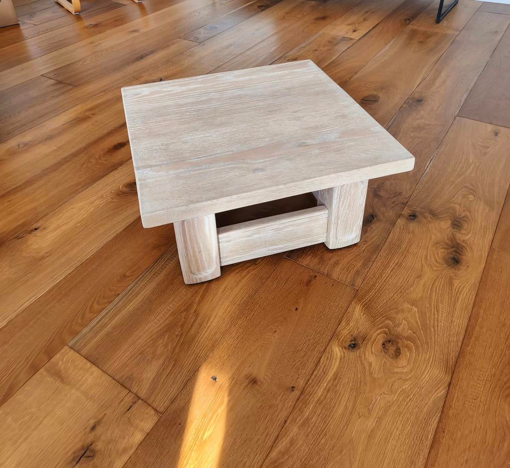 Table basse en chêne cérusé, Chêne