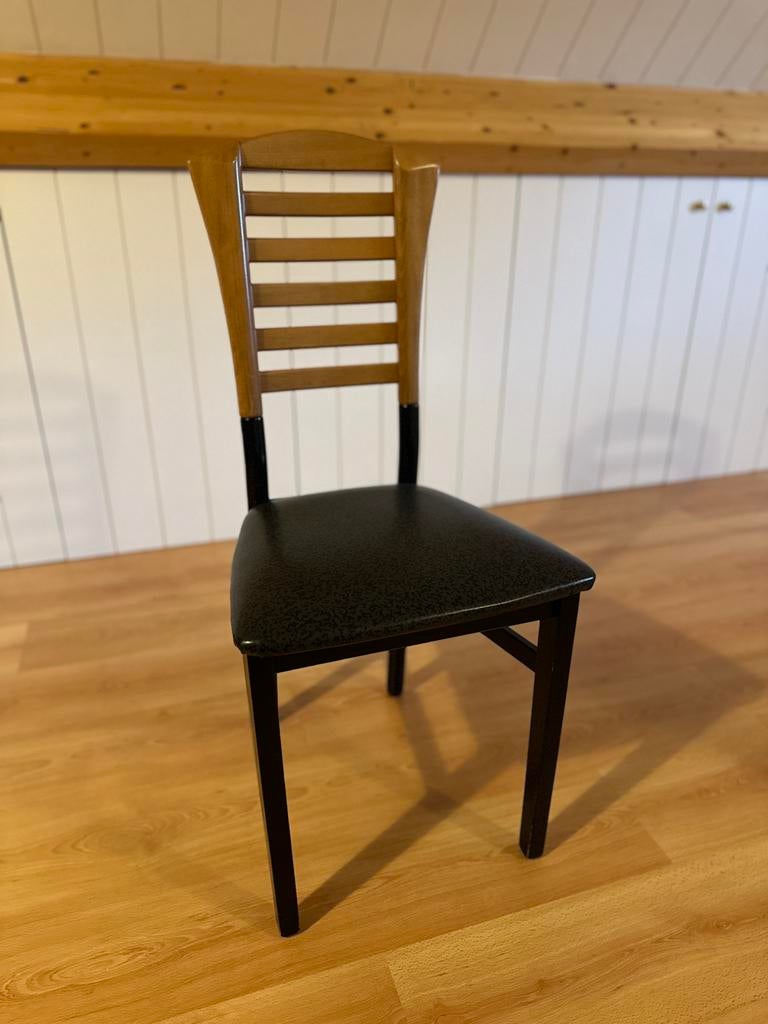 Stoelen - lot van 6, Ophalen, Gebruikt, Zwart, Hout