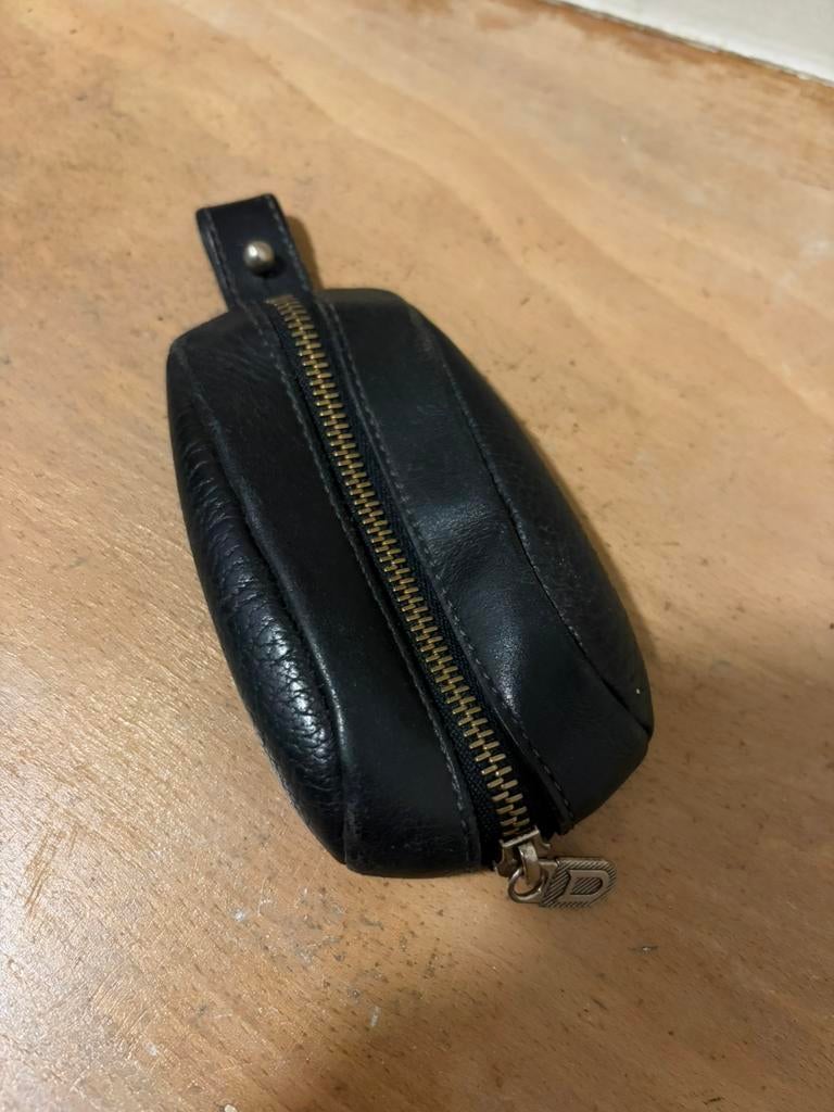 Delvaux sleutelhanger/geldbeugel, Ophalen of Verzenden, Zo goed als nieuw, Zwart