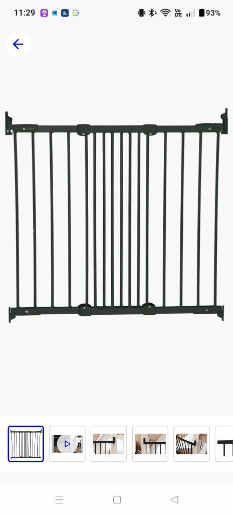 Traphekje babydan, Kinderen en Baby's, Traphekjes, Zo goed als nieuw, Schroefhekje, Aluminium, 100 tot 115 cm, Ophalen