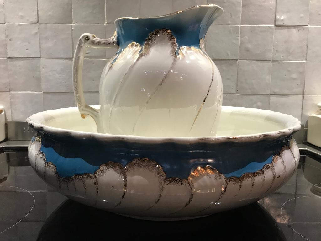 Wasteil en -kan uit grootmoederstijd - brocante, Enlèvement