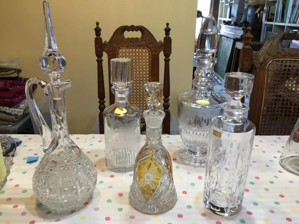carafes en cristal  plus de 70 ans parfait état apd 40€, Enlèvement