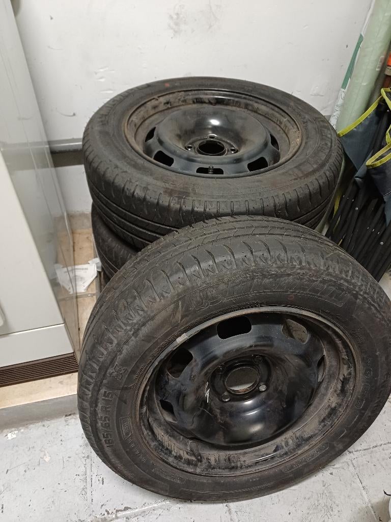 Autobanden op velg Michelin, Auto-onderdelen, Ophalen, Gebruikt, Banden en Velgen, 185 mm