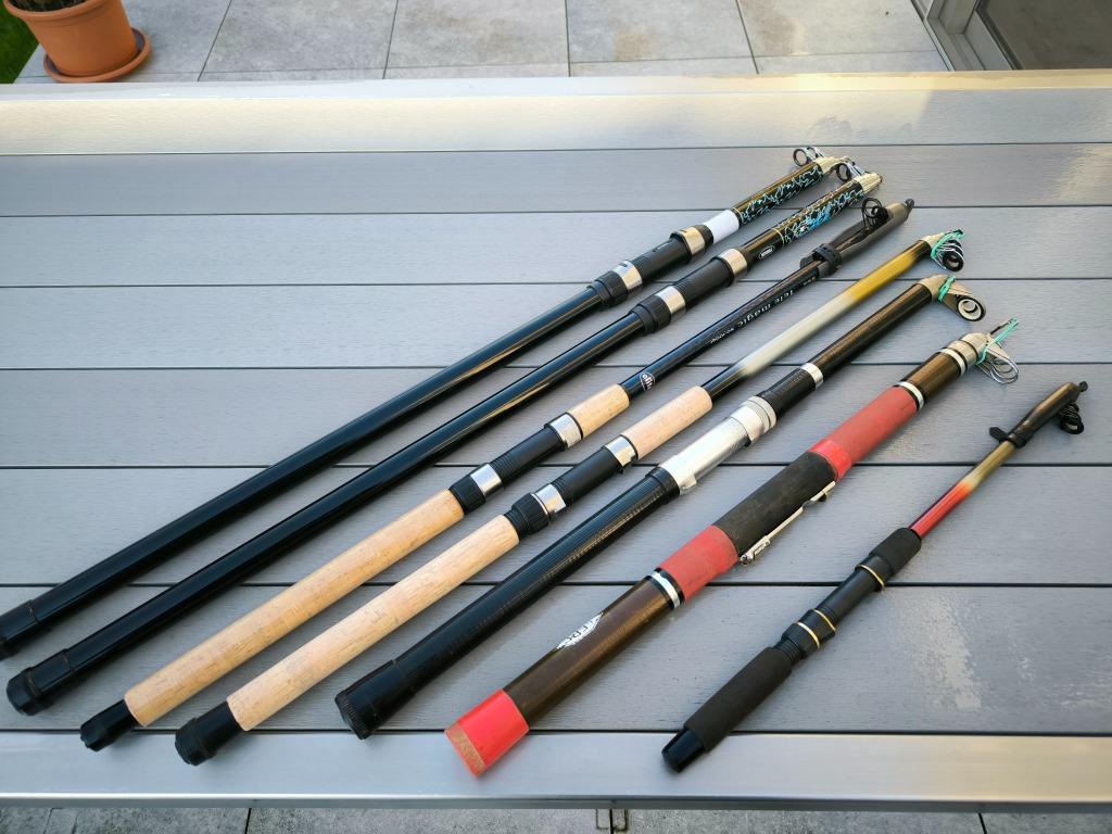 telescopische werphengels, Watersport en Boten, Hengelsport | Algemeen, Ophalen, Gebruikt, Werphengel