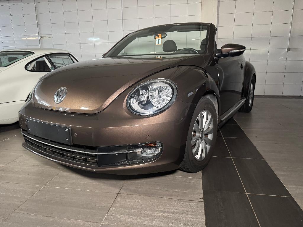 VW New Beetle brun métallisé Cab 1.2 TSI TVA déductible, Autos, 1197 cm³, Euro 5, Entreprise, Cabriolet