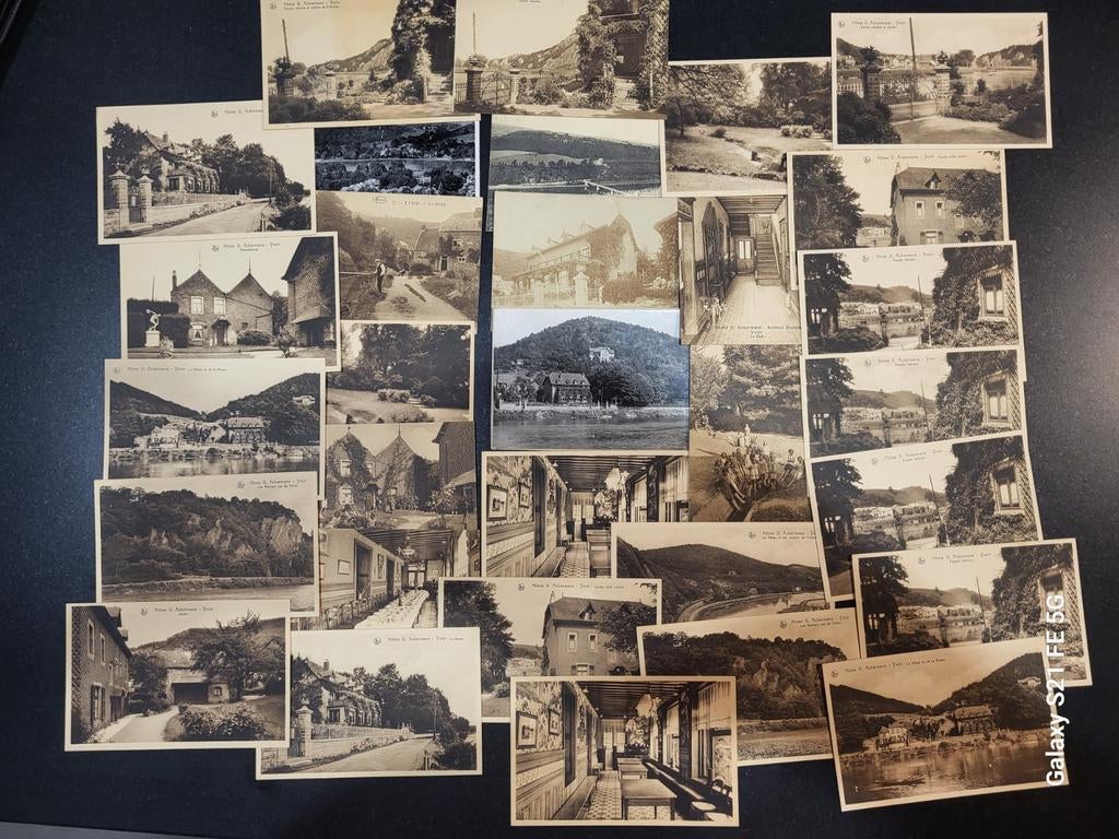 Lot de 31 cartes postales et photos, cartes de Yvoir, Collections, Enlèvement ou Envoi