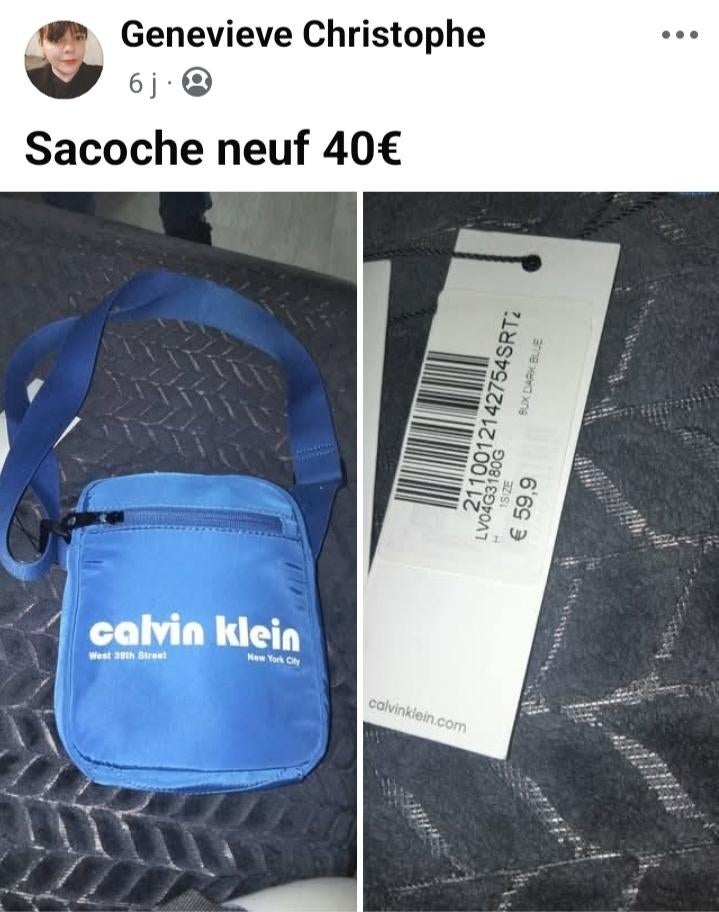 Sac homme, Enlèvement, Neuf