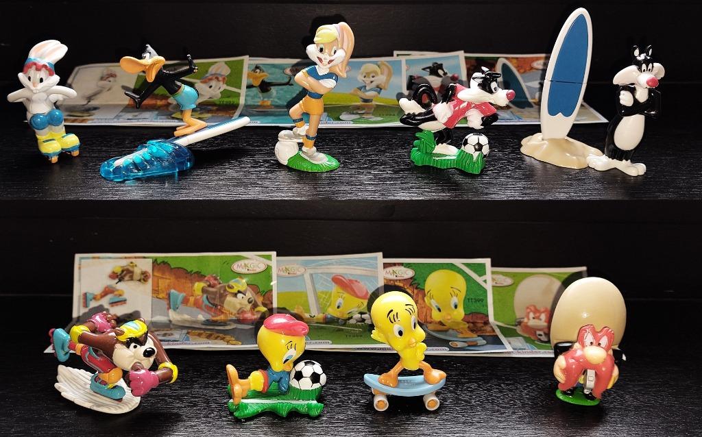 Série complète Looney Tunes Active + BPZ BNL 2008, Enlèvement ou Envoi, Comme neuf, Figurines en plastique dur