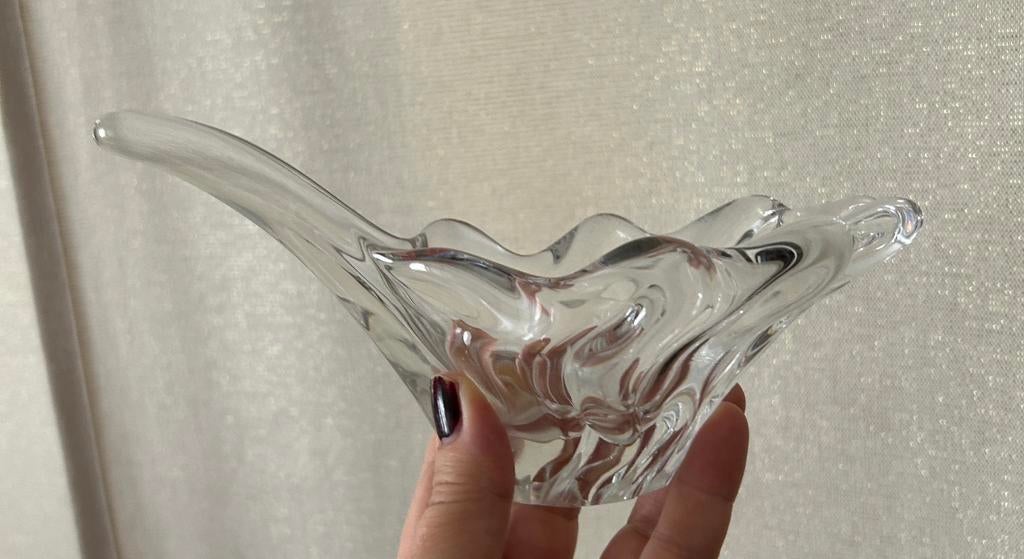 Daum coupelle vide-poche cristal translucide, Enlèvement ou Envoi