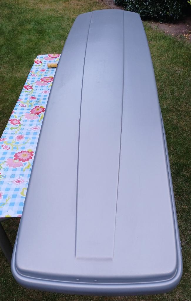 THULE skibox / dakkoffer    220 cm x  55 cm, Auto diversen, Dakkoffers, Ophalen, Gebruikt