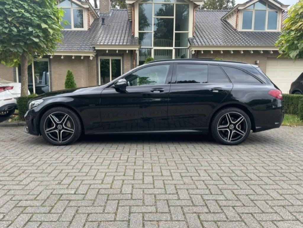 Mercedes C 300 de AMG Line PANO LED NAVI CAMERA MOTOR DEFECT, Auto's, Automaat, 143 kW, Panoramadak, Leder en Stof