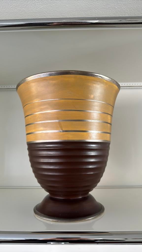 Keramis Art Deco Vaas. Made in Belgium. D1816., Antiek en Kunst, Antiek | Vazen, Ophalen