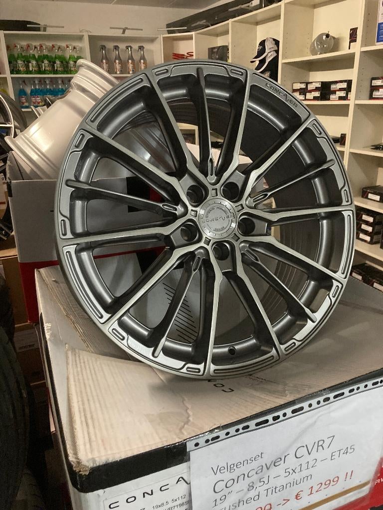 Nouveau jeu de jantes Concaver CVR7 19x8.5 ET45 5x112, Enlèvement ou Envoi