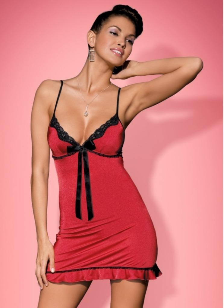 Robe de lingerie rouge Obsessive Calypso, neuve en boîte, Obsessive, Enlèvement ou Envoi, Rouge, Autres types