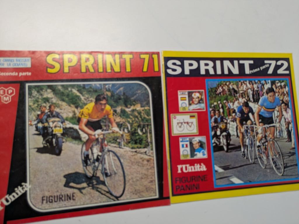 PANINI wielrenners SPRINT 71  en SPRINT 72 ED. L UNITA, Verzenden, Zo goed als nieuw