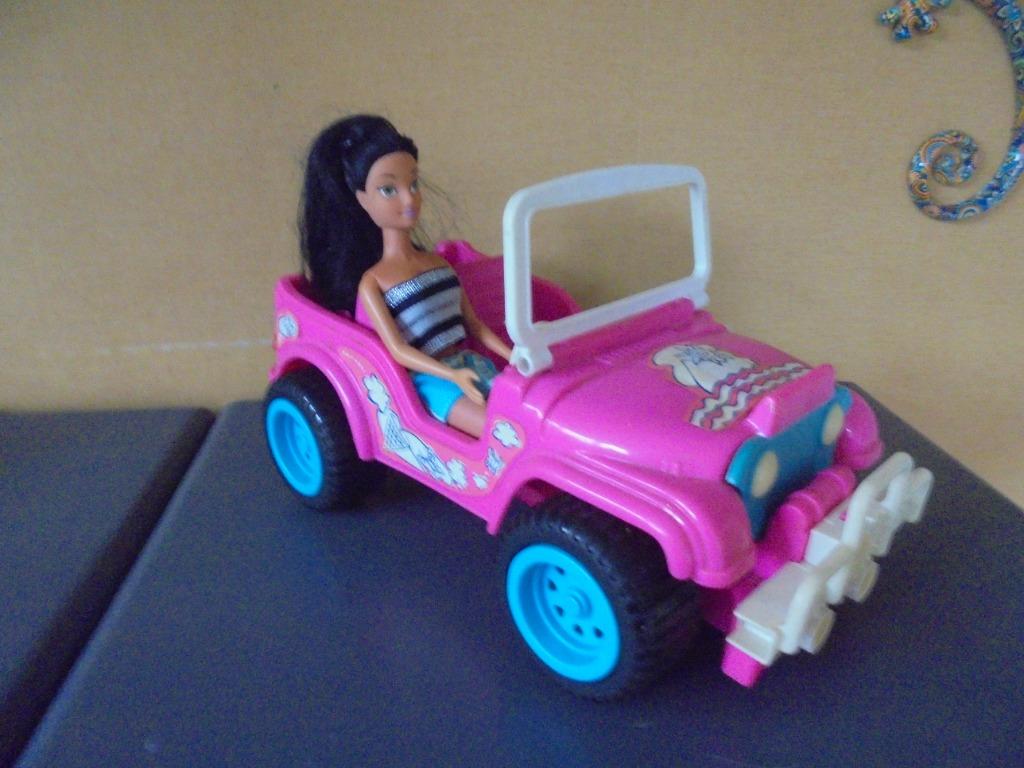 Barbie et sa jeep vintage, Ophalen, Gebruikt, Barbie