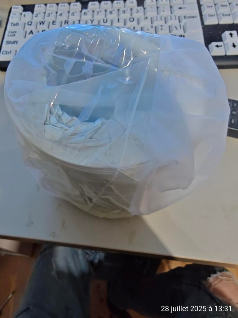 Tuyau PVC Blanc climatiseur 100 mm largeur/ 1 M de long Neuf, Enlèvement ou Envoi, Neuf