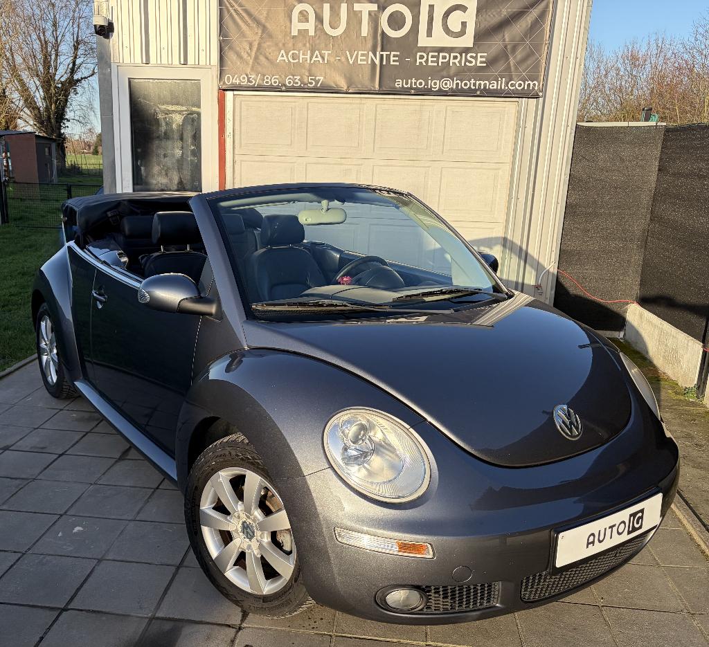 New Beetle Cabrio 1.6i*Clim*Cuir*Jantes*1.Prop, Autos, Volkswagen, Cuir, Achat, Entreprise, Cabriolet