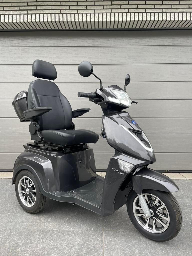 Scootmobiel 25 km/u Nipponia 2 Fast elektrische scooter, Ophalen of Verzenden, Inklapbaar, Zo goed als nieuw, Elektrische rolstoel