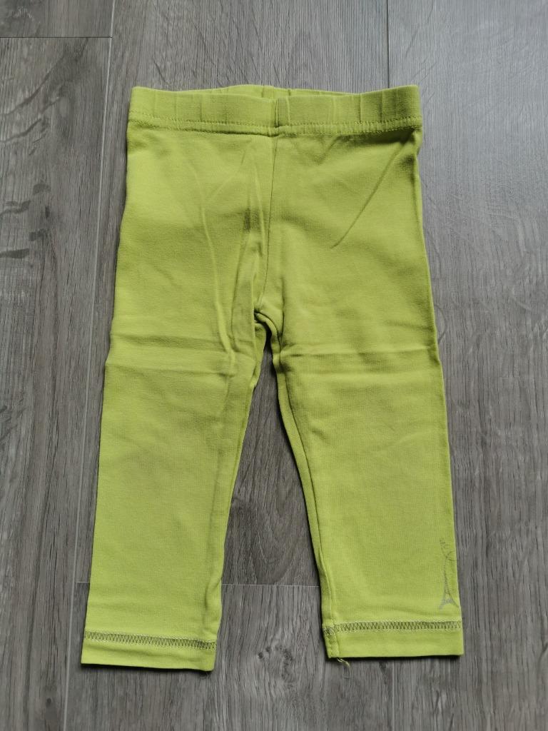 Lichtgroene legging Orchestra - maat 74, Kinderen en Baby's, Babykleding | Maat 74, Gebruikt, Broekje, Meisje, Ophalen of Verzenden