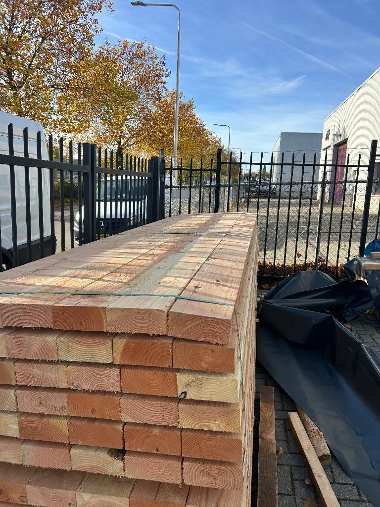 Douglas balk 7,5x17,5x400 cm per stuk € 36,99, Enlèvement ou Envoi, Neuf, 250 cm ou plus, Poutres