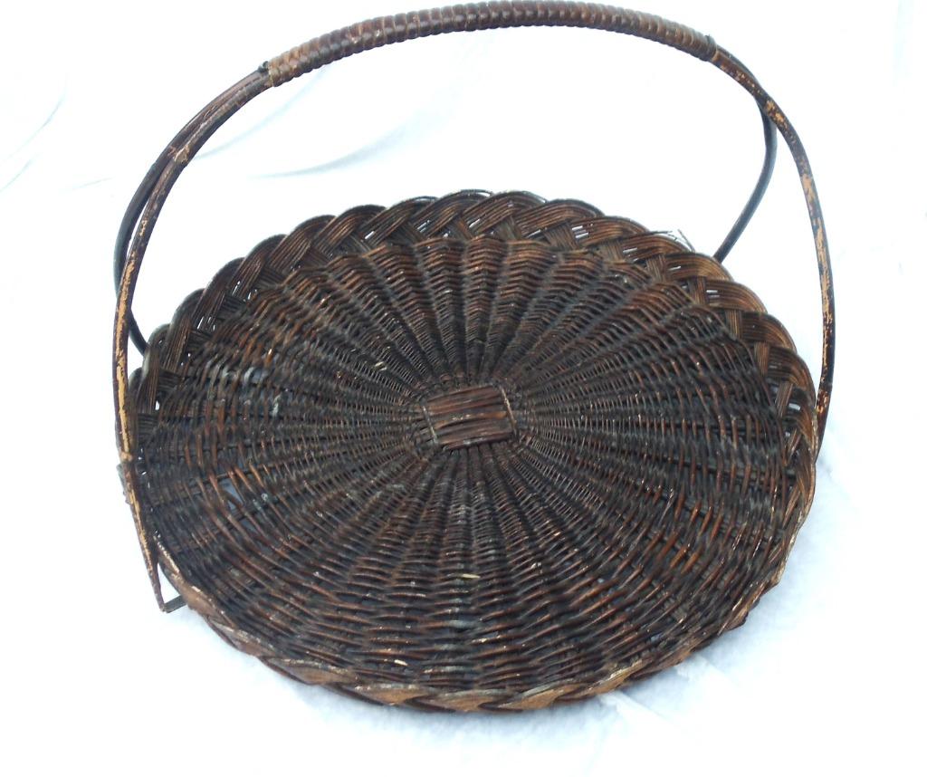 Presentatie mand donker bruin rond, Ophalen, Mand, Rond, Zo goed als nieuw