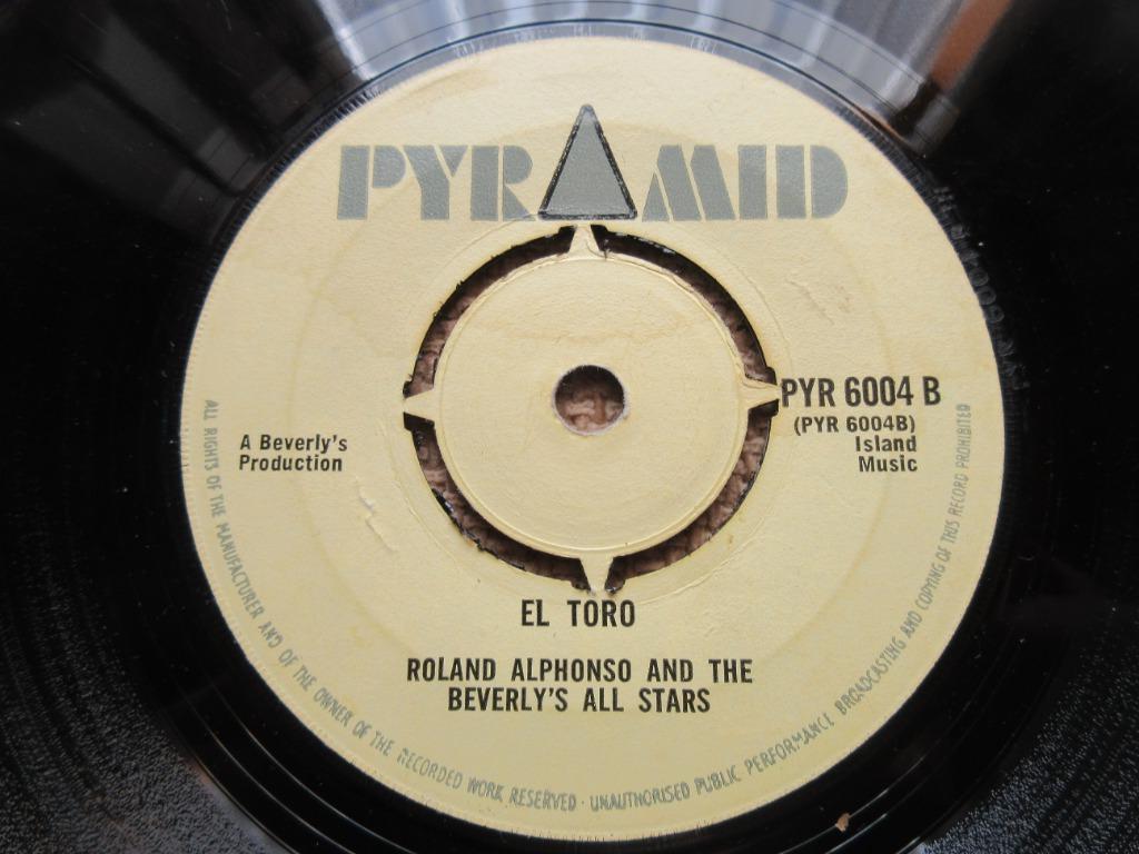 Pyramid SKA Roland Alphonso - El Toro  4 prong, Single, Utilisé, 7 pouces, R&B et Soul