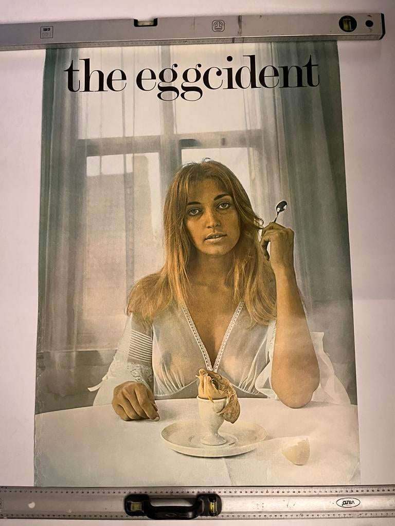 VINTAGE POSTER THE EGGCIDENT 1970, Ophalen, Zo goed als nieuw