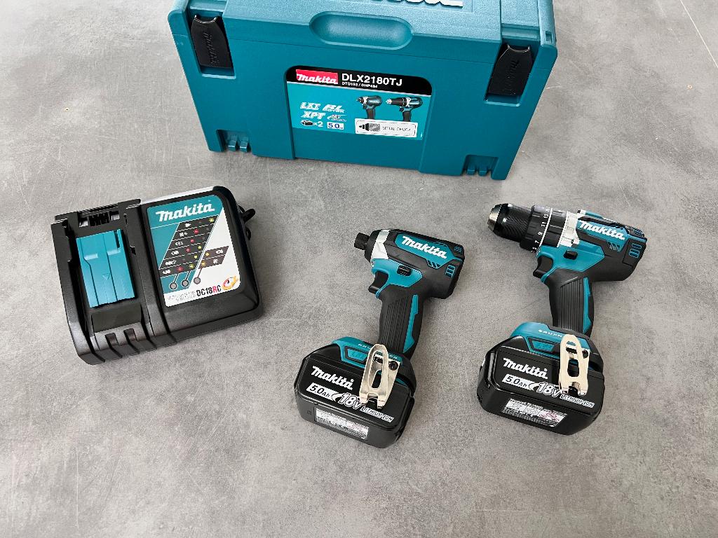 MAKITA DLX2180TJ 18 V 5 Ah +mode cliquetis et outil à impact, Enlèvement ou Envoi, Neuf