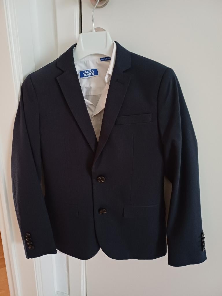 Kostuum Jack and Jones donkerblauw maat 140, Ophalen, Zo goed als nieuw, Jack & Jones, Jongen