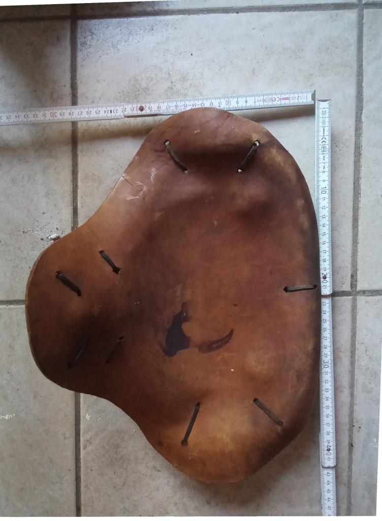 Lederen zadel motor, Motoren, Ophalen, Gebruikt