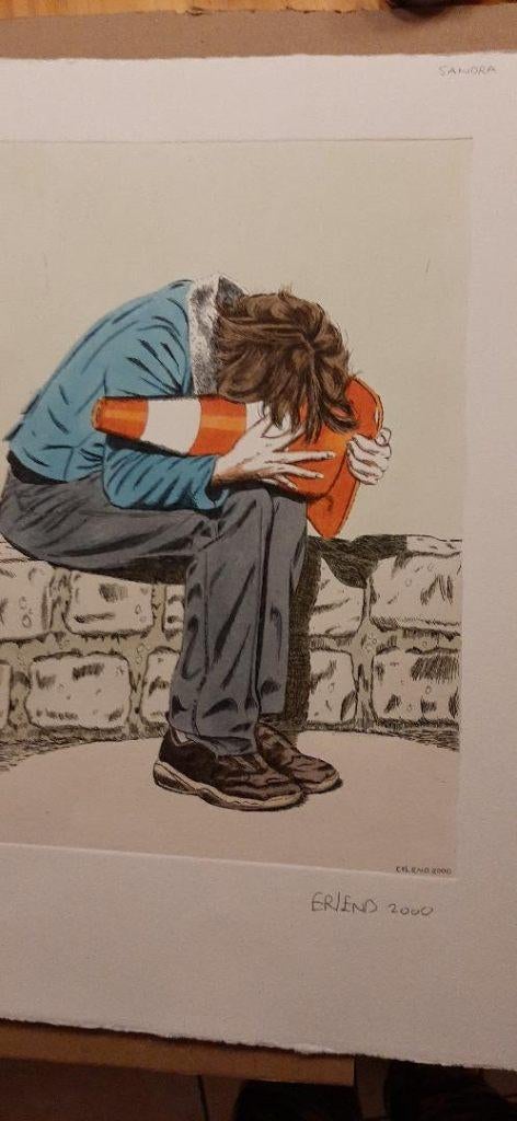 Gravure Erlend Steiner Lovisa Friend 2000, Enlèvement ou Envoi