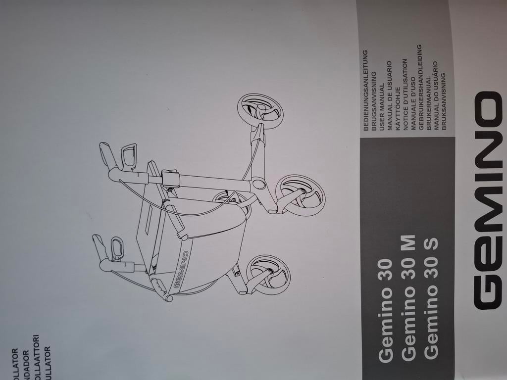 Rollator gemini 30 zwart goede staat, Diversen, Ophalen, Opvouwbaar, Gebruikt