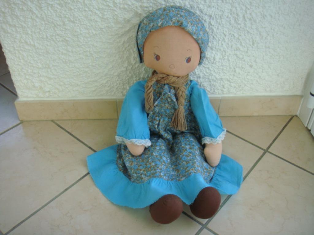 Poupée chiffon. "Vintage"., Enlèvement ou Envoi, Utilisé, Poupée