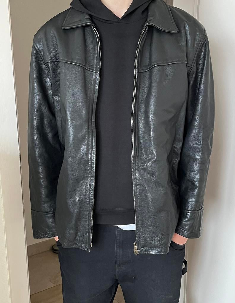 Gilet en cuir Vintage Rock 'N Blue, Vêtements | Hommes, Vestes | Hiver, Taille 52/54 (L), Noir, Enlèvement