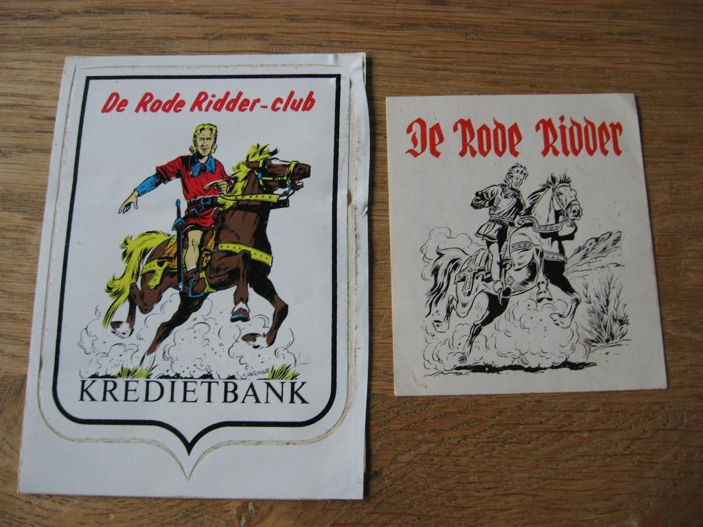 Stickers De Rode Ridder, Verzamelen, Ophalen of Verzenden, Zo goed als nieuw, Strip of Tekenfilm