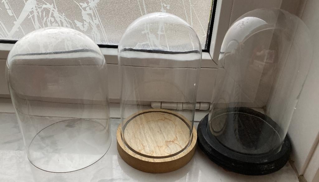 3 kleine glazen stolpen in één koop, Enlèvement ou Envoi