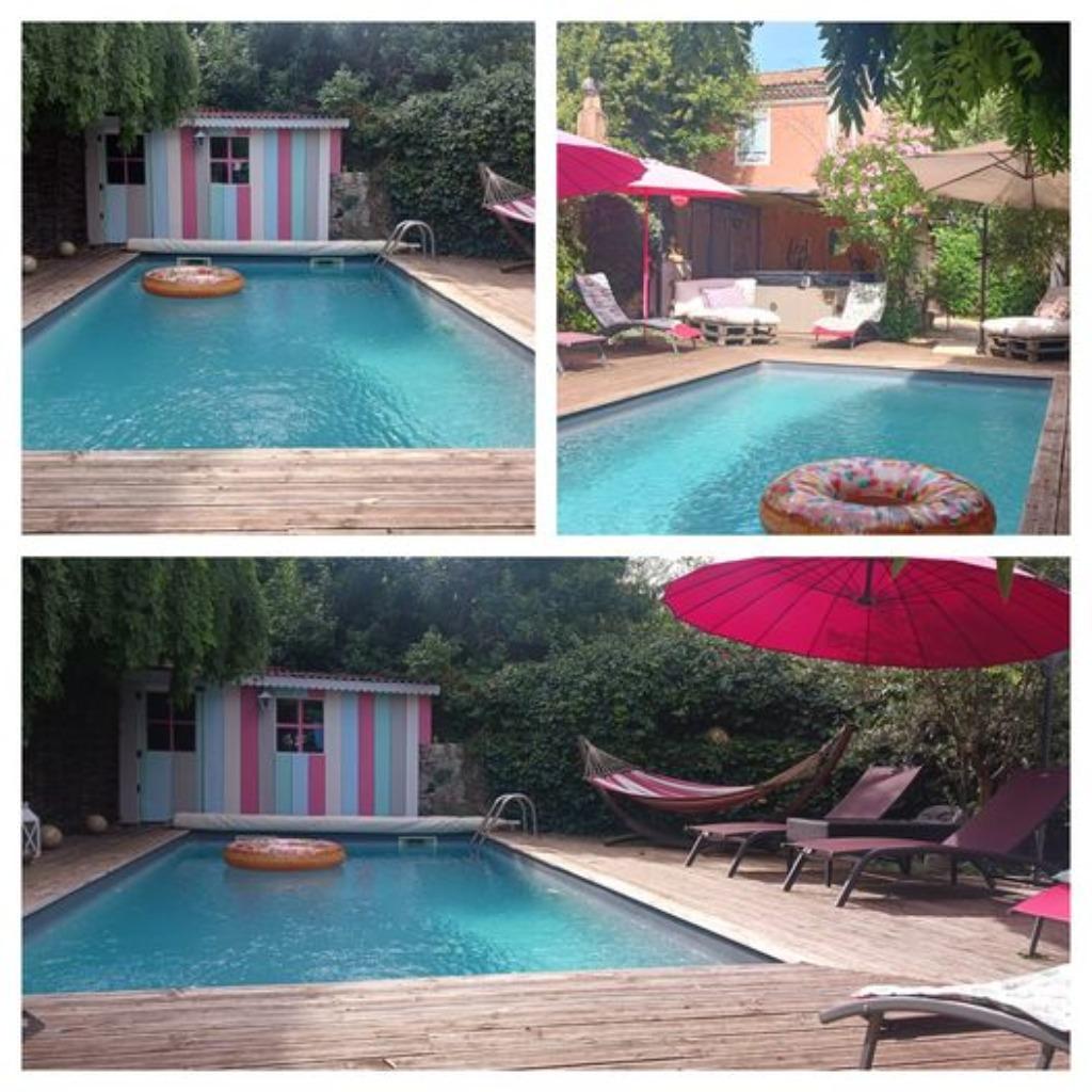 Comfortabel huisje, zwembad, jacuzzi, Ardèche Méridionale Dr, Eigenaar, Tv, Aan meer of rivier, Dorp