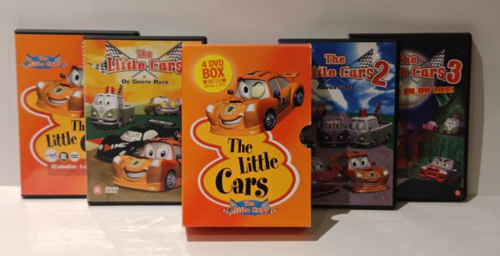 The Little Cars – 4 DVD Box Mooie staat nostalgie tekenfilm, Cd's en Dvd's, Alle leeftijden, Ophalen of Verzenden, Zo goed als nieuw