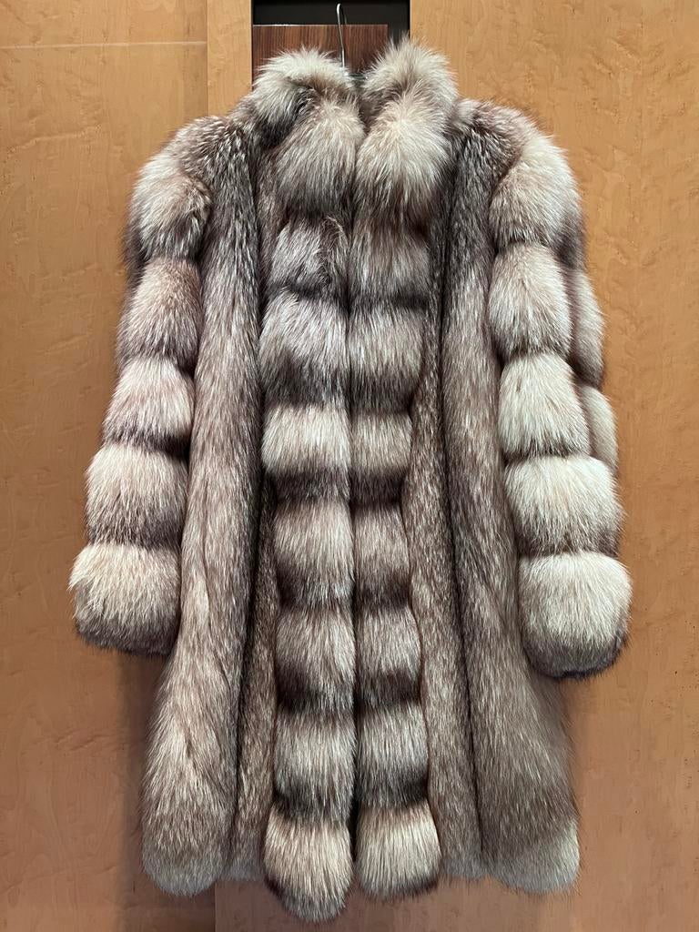 Natural Fox Fur Coat Excellent Condition, Ophalen