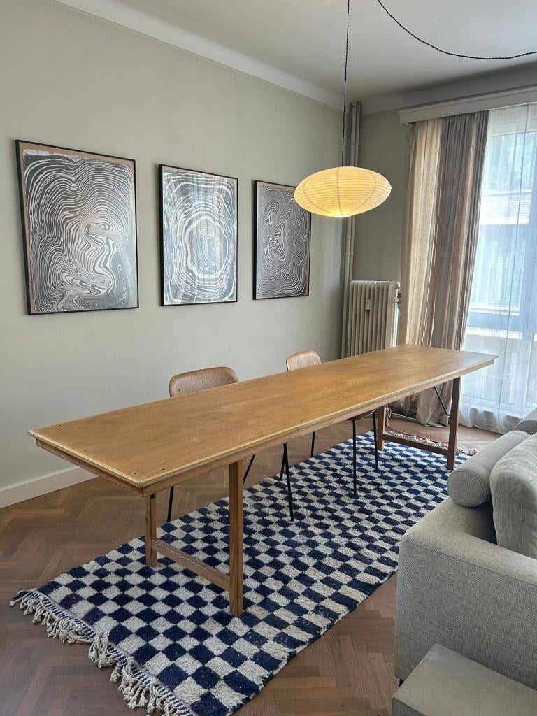 Vintage tafel 300x70, Huis en Inrichting, Tafels | Eettafels, Ophalen, Overige materialen, Gebruikt, Vintage