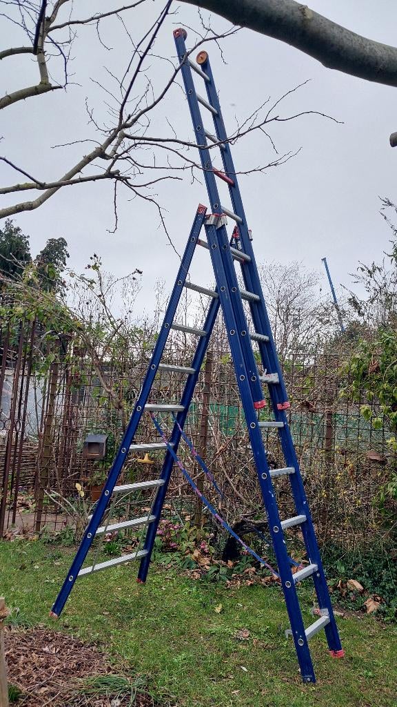 Altrex sirius 3x9, Ophalen, Gebruikt, Ladder, Opvouwbaar of Inschuifbaar