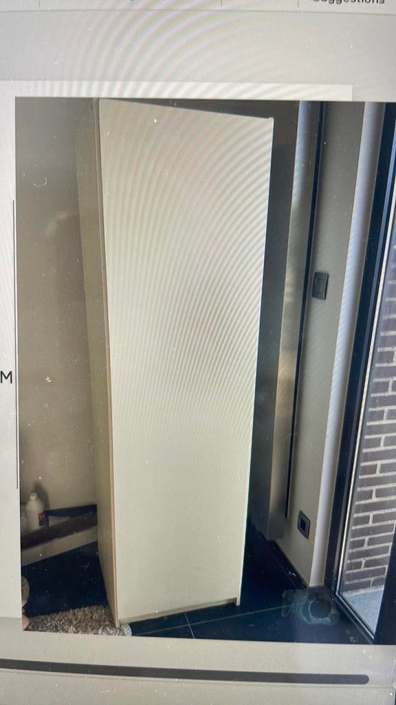 Kolomkast wit formica 50b x 170h, Huis en Inrichting, Kasten | Overige, Ophalen, Gebruikt