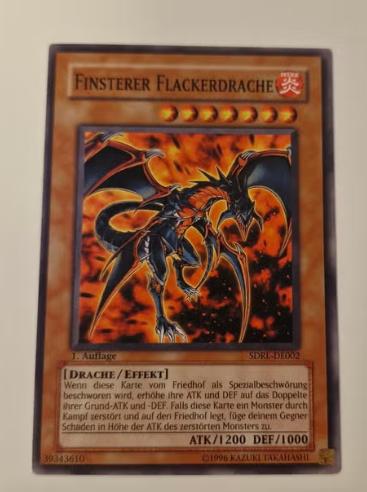 Yu-Gi-Oh! Finsterer Flackerdrache - SDRL-DE002, Ophalen of Verzenden, Nieuw