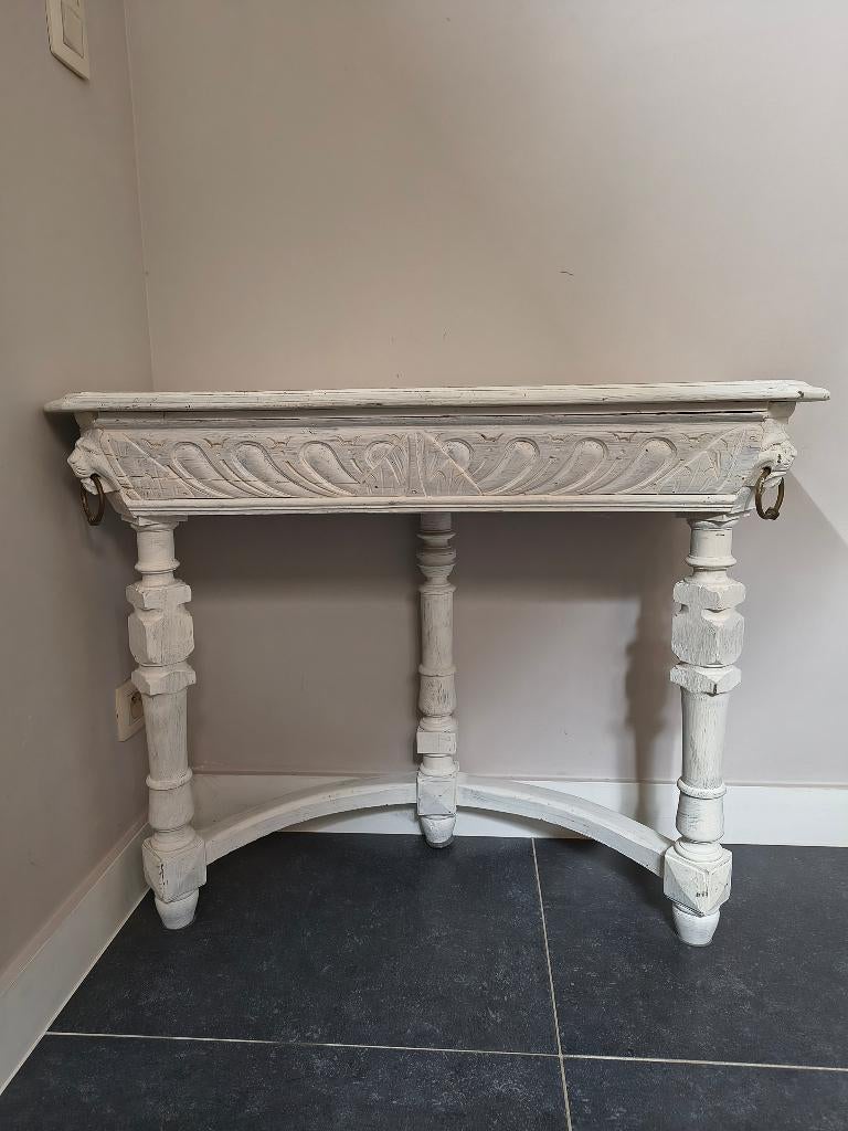 Authentieke sidetable, Huis en Inrichting, Ophalen, Gebruikt, 50 tot 100 cm, Landelijk