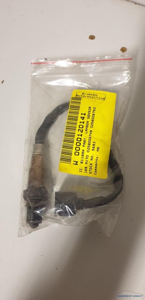 Sonde lambda Mercedes Classe A W169 sonde lambda original ut, Mercedes-Benz AG, Mercedes-Benz, Utilisé, Mercedesstrasse 120
70372  Stuttgart, DE