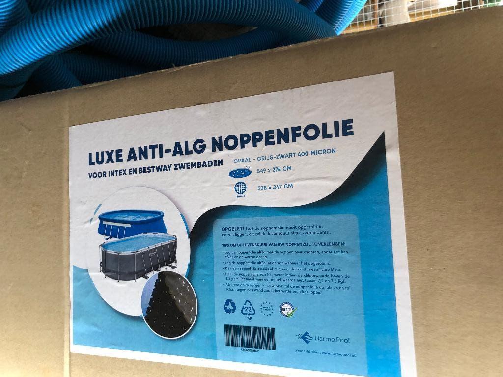 Luxe anti-alg noppenfolie ovaal, Ophalen, Zo goed als nieuw, Afdekzeil